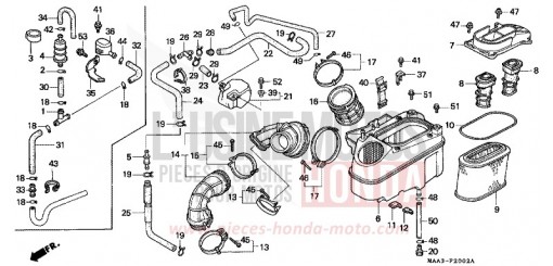 LUFTFILTER (VT1100C2-AUSSER CM/2CM) VT1100C2T de 1996